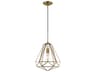 Livex Lighting Geometric 1-Light Antique Brass Pendant