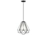 Livex Lighting Geometric 1-Light Shiny Black Pendant