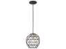 Livex Lighting Geometric 1-Light Bronze Bell Mini Pendant