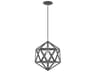 Livex Lighting Geometric 1-Light Scandinavian Gray Pendant