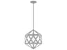 Livex Lighting Geometric 1-Light Nordic Gray Pendant