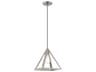 Livex Lighting Geometric 1-Light Brushed Nickel Pendant