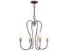 Livex Lighting Lucerne 4-Light Bronze Antique Brass Chandelier