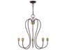 Livex Lighting Lucerne 5-Light Bronze Antique Brass Chandelier
