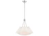 Livex Lighting Prato 3-Light Brushed Nickel Empire Pendant