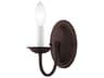 Livex Lighting Home Basics 1-Light Bronze Wall Sconce