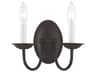Livex Lighting Home Basics 2-Light Bronze Wall Sconce