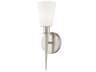 Livex Lighting Witten 1-Light Brushed Nickel Glass Wall Sconce