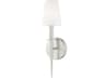 Livex Lighting Witten 1-Light Brushed Nickel Glass Wall Sconce
