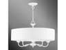 Livex Lighting Edinburgh 5-Light White Drum Chandelier