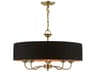 Livex Lighting Harrington 5-Light Antique Brass Drum Chandelier