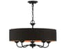 Livex Lighting Harrington 5-Light Black Drum Chandelier