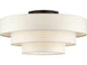 Livex Lighting Manorwood 5-Light English Bronze Drum Semi Flush Mount