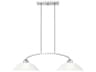 Livex Lighting Somerset 2-Light Brushed Nickel Glass Dome Island Pendant
