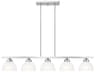 Livex Lighting Somerset 5-Light Brushed Nickel Glass Dome Island Pendant