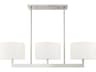 Livex Lighting Hayworth 3-Light Brushed Nickel Drum Island Pendant