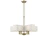 Livex Lighting Rubix 5-Light Antique Brass Geometric Chandelier