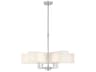 Livex Lighting Rubix 5-Light Brushed Nickel White Chandelier