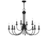 Livex Lighting Estate 12-Light Black Chandelier