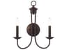 Livex Lighting Estate 2-Light Bronze Wall Sconce
