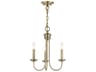 Livex Lighting Estate 3-Light Antique Brass Candelabra Chandelier