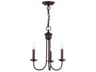 Livex Lighting Estate 3-Light Bronze Candelabra Chandelier