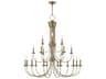 Livex Lighting Estate 21-Light Antique Brass Candelabra Tiered Chandelier