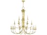 Livex Lighting Estate 21-Light Polished Brass Candelabra Tiered Chandelier