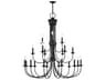 Livex Lighting Estate 21-Light Black Candelabra Chandelier