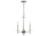 Livex Lighting Bennington 3-Light Brushed Nickel Crystal Candelabra Chandelier