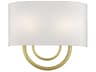 Livex Lighting Stratton 2-Light Soft Gold Wall Sconce