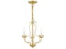 Livex Lighting Katarina 3-Light Soft Gold Candelabra Chandelier