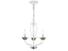 Livex Lighting Katarina 3-Light Antique White Brass Candelabra Chandelier