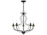 Livex Lighting Katarina 5-Light Black Antique Brass Candelabra Chandelier
