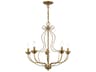 Livex Lighting Katarina 5-Light Antique Gold Leaf Candelabra Chandelier