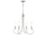 Livex Lighting Bari 4-Light Brushed Nickel Chandelier