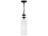 Livex Lighting Brookdale 1-Light Black Cylinder Mini Pendant