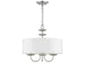 Livex Lighting Brookdale 3-Light Brushed Nickel Drum Chandelier