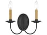 Livex Lighting Heritage 2-Light Black Wall Sconce