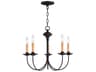 Livex Lighting Heritage 5-Light Black Candelabra Chandelier