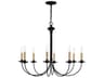 Livex Lighting Heritage 8-Light Black Candelabra Chandelier