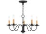 Livex Lighting Heritage 5-Light Black Candelabra Chandelier