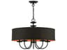 Livex Lighting Winchester 5-Light Black Candelabra Drum Chandelier
