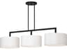 Livex Lighting Meridian 3-Light Black Drum Island Pendant