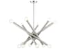 Livex Lighting Stafford 12-Light Brushed Nickel Candelabra Sputnik Chandelier