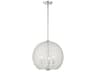 Livex Lighting Cassandra 3-Light Brushed Nickel Crystal Dome Pendant