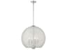 Livex Lighting Cassandra 4-Light Brushed Nickel Crystal Dome Pendant