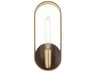 Livex Lighting Ravena 1-Light Bronze Antique Brass Wall Sconce