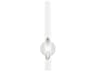 Livex Lighting Acra 1-Light Shiny White Wall Sconce