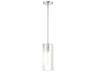 Livex Lighting Soma 1-Light Brushed Nickel Geometric Mini Pendant